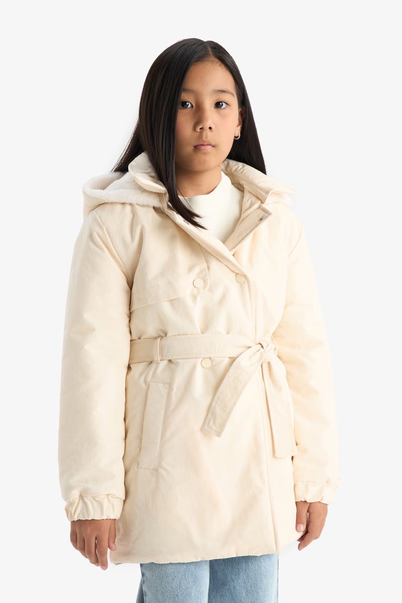 ديفاكتو بالطو مطر بناتي طارد للماء بكابيشون - Image 4