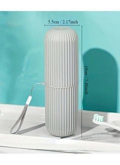 QUALITY Travel Toothbrush Set, Portable Storage Case, Rinse Cup, and Toothpaste Holder, Compact Design, with Alcohol-Free for Oral Care on the Go  - Image 3