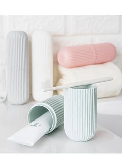 QUALITY Travel Toothbrush Set, Portable Storage Case, Rinse Cup, and Toothpaste Holder, Compact Design, with Alcohol-Free for Oral Care on the Go  - Image 4