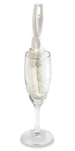 Brushtech B61C Crystal Stemware Wine Glass & Flute Cleaning Brush, Non-Scratch Soft Foam Bristles, Dishwasher Safe Cleaner Brush for Crystal Glasses, Mugs, Tumblers, Champagne Glass Bottle (Pack of 2) - Image 2