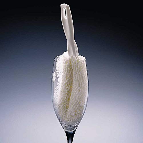 Brushtech B61C Crystal Stemware Wine Glass & Flute Cleaning Brush, Non-Scratch Soft Foam Bristles, Dishwasher Safe Cleaner Brush for Crystal Glasses, Mugs, Tumblers, Champagne Glass Bottle (Pack of 2) - Image 4