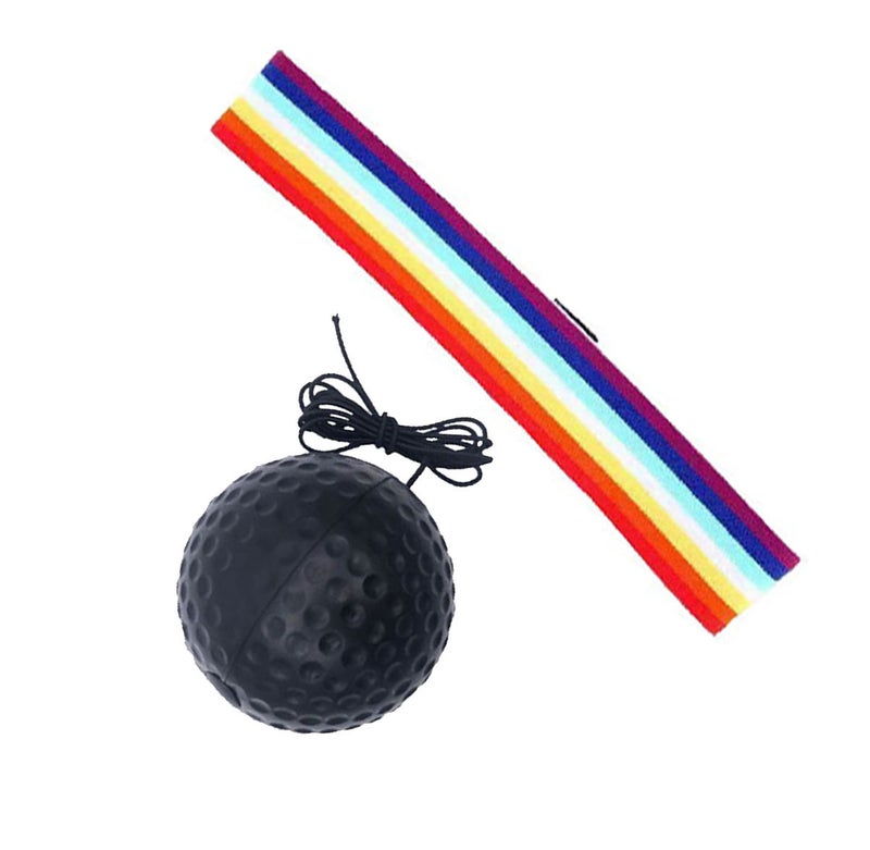 Generic Cross-border head-mounted boxing reaction ball boxing trainer speed ball training ball PU foam ball decompression vent ball Colorful headgear