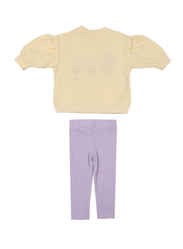 AIKO طقم مكون من قطعتين من بلوزة وبنطال ضيق متعدد الألوان من AIKO-Kids - 18-24 شهرًا - Image 4