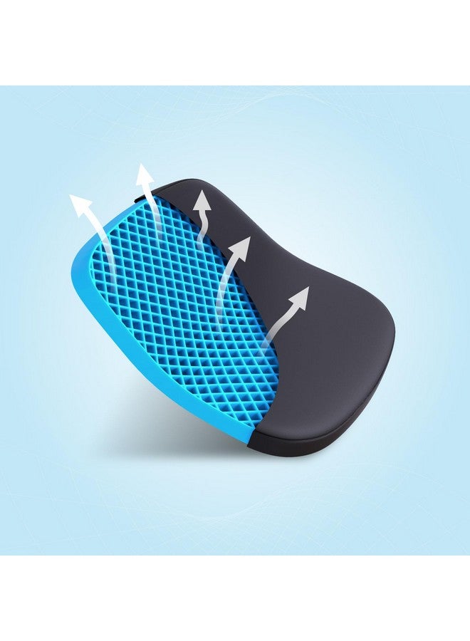 THE SLEEP COMPANY وسادة مقعد ذكية من شركة النوم SmartGRID برو لأجل الكرسي | وسادة قيادة لمقعد السيارة لتقليل آلام الظهر | 600+ قناة هواء تبريد | وسادة جلوس لمقعد المكتب، مقعد السيارة، الكرسي المنزلي | أسود - Image 1