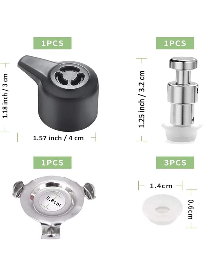 Bluejw 7 Pcs Steam Release Handle, Original Float Valve Replacement Parts With Silicone Caps For Instant Pot Duo 3, 5, 6 Qt, Duo Plus 3, 6 Qt - Image 2