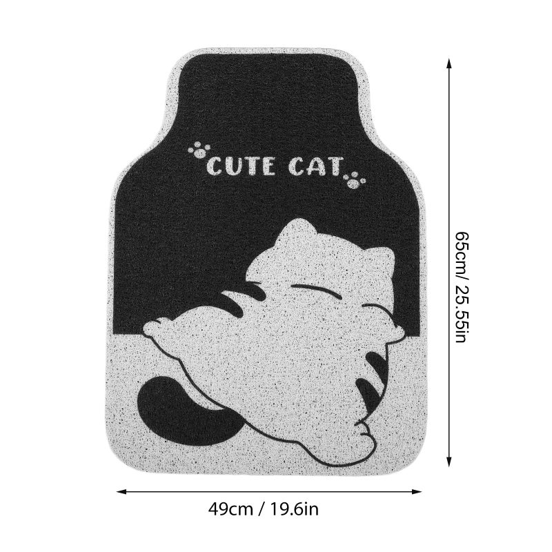 Universal Fit Non Slip Waterproof Car Floor Mat Front Seat Loop Carpet For Cars Suvs Trucks - Image 3