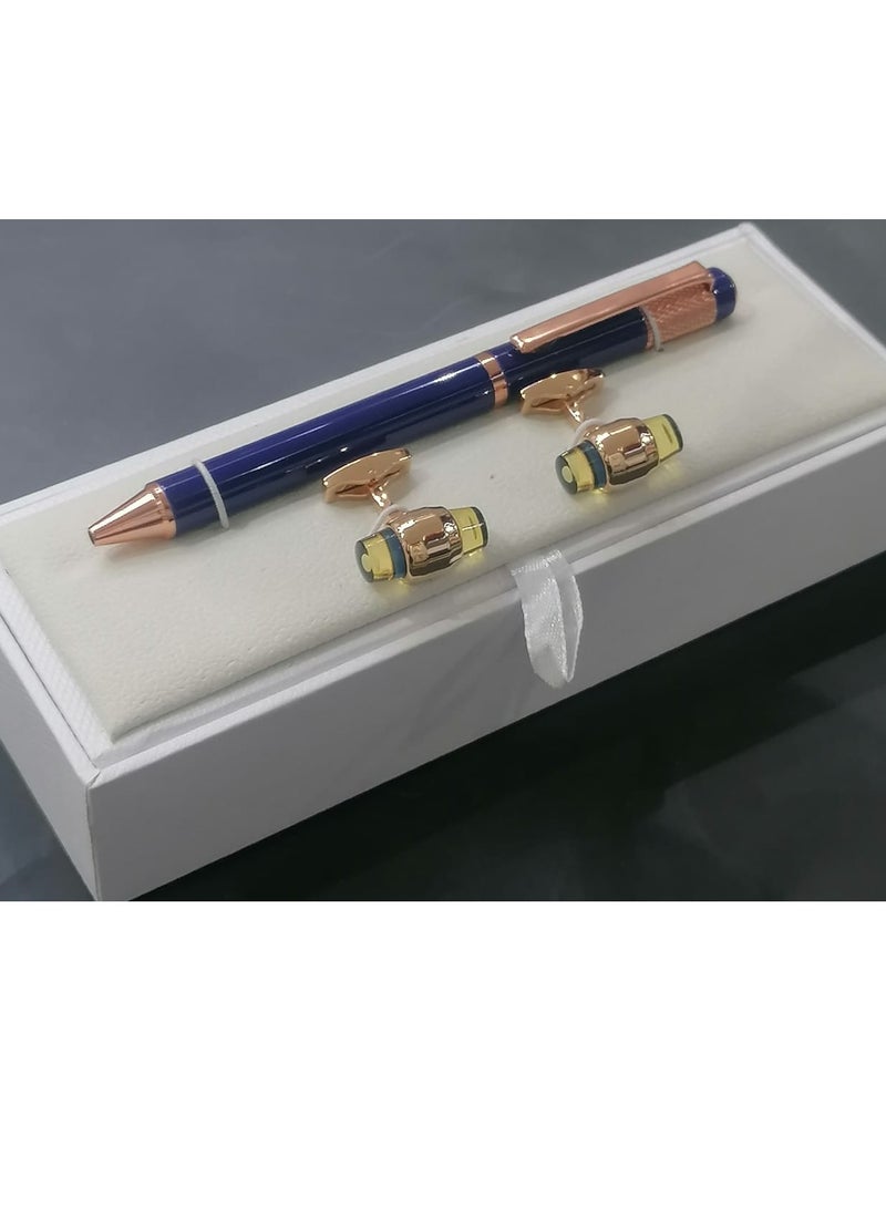 A -class pen and cufflink set for men