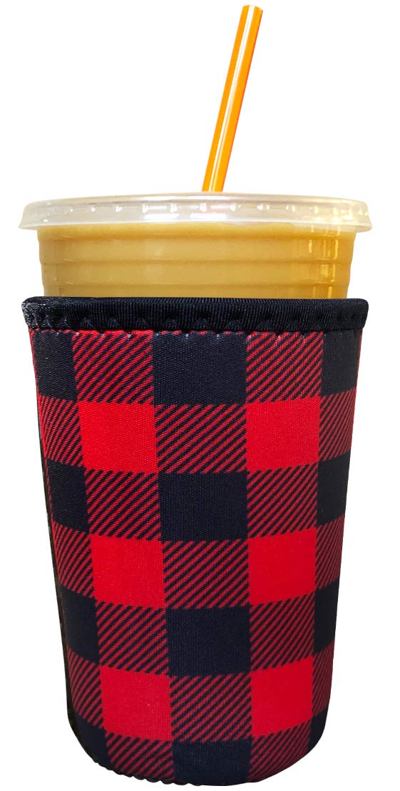 Koverz Neoprene Iced Coffee Sleeve - Medium Buffalo Plaid - Image 2