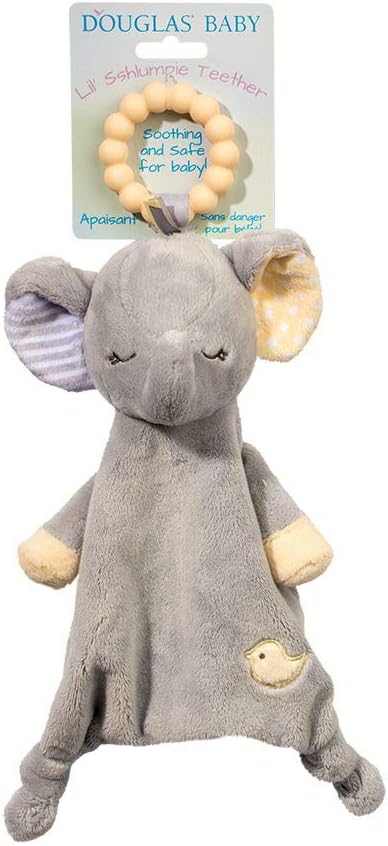 Douglas ELEPHANT Teething Ring Blankie 348