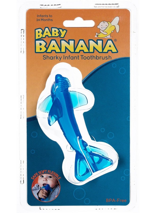 Baby Banana - Sharky Toothbrush, Training Teether Tooth Brush For Infant, Baby, And Toddler  - Image 3