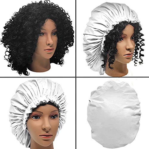 ELEBOX Premium Collection Super Jumbo Shower Cap White - Image 5
