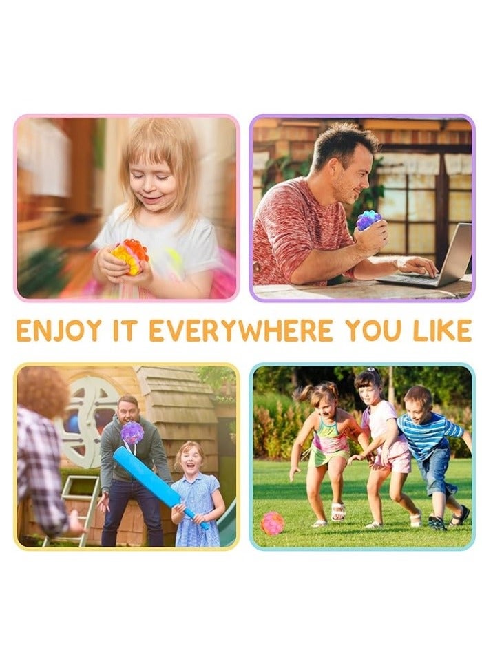 Pop Fidget Toys Its Ball Toy 4 PCS 3D Stress Balls It Pop Fidgets Pack Party Favors for Kids Toys Autism Sensory Toys Bulk Squeeze Toys Toddler Toys for Boys Adult Stress Relief Easter Basket Stuffers - Image 2