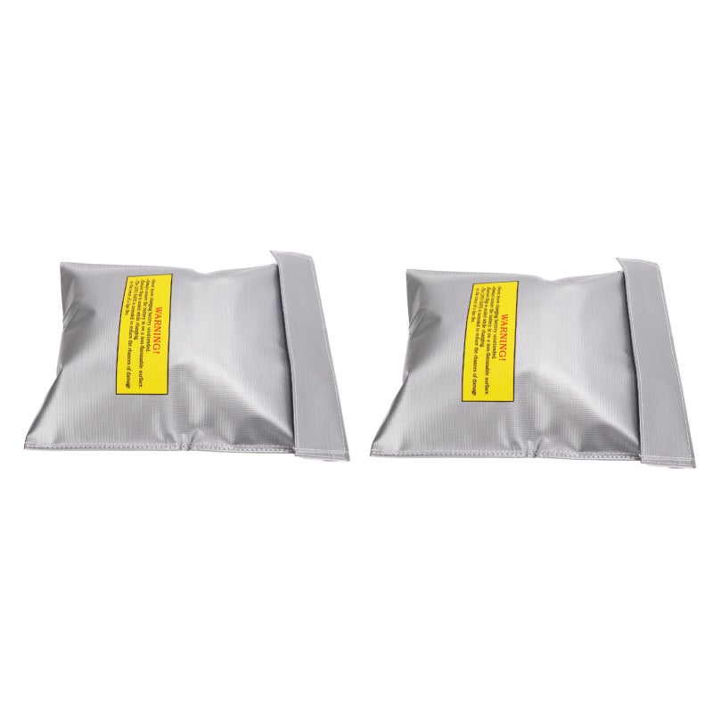 Lipo Battery Safe Bag 230 x 300 x 5mm Charging Holes Design - Fireproof PVC Fibre Battery Storage Bag for Indoor Outdoor Use - Image 4