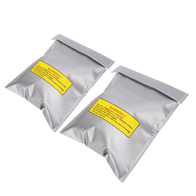 Lipo Battery Safe Bag 230 x 300 x 5mm Charging Holes Design - Fireproof PVC Fibre Battery Storage Bag for Indoor Outdoor Use - Image 5