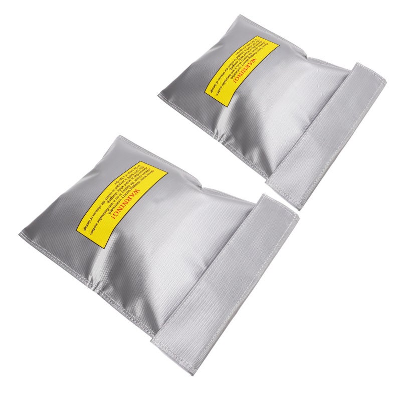Lipo Battery Safe Bag 230 x 300 x 5mm Charging Holes Design - Fireproof PVC Fibre Battery Storage Bag for Indoor Outdoor Use - Image 3
