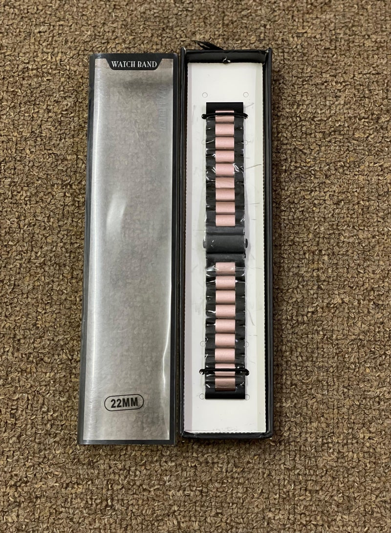 IAF Stainless steel Replacement Band For Huawei Honor Magic Watch 22mm Black - Image 1