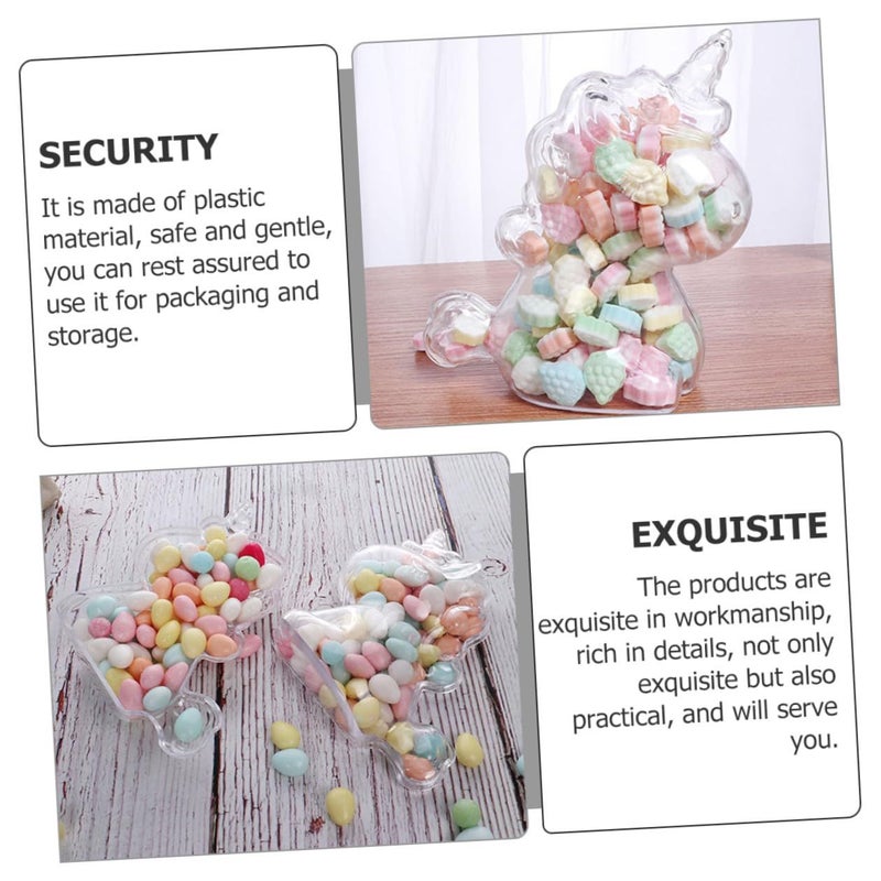 Sherchpry 8 Transparent Unicorn Candy Storage Boxes Wedding Favor Pack Creative Packaging - Image 3