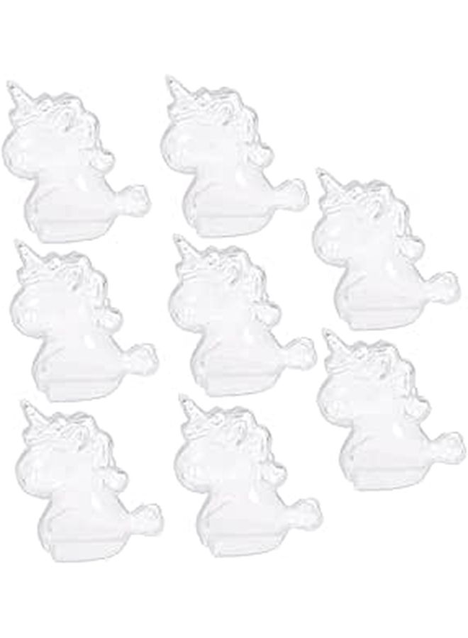 Sherchpry 8 Transparent Unicorn Candy Storage Boxes Wedding Favor Pack Creative Packaging - Image 1