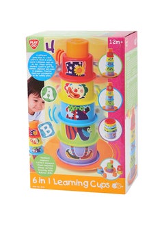 PLAYGO Playgo Stacking and Sortierbecher | 6-in-1 Educational Toy for Kids | Shapes, Numbers, Letters & Clown Sorting | Develops Stacking & Balancing Skills | Age 0+  - Image 1