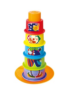PLAYGO Playgo Stacking and Sortierbecher | 6-in-1 Educational Toy for Kids | Shapes, Numbers, Letters & Clown Sorting | Develops Stacking & Balancing Skills | Age 0+  - Image 3