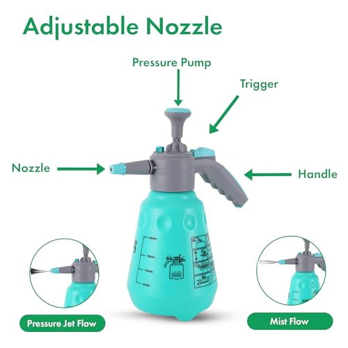 Leafy Tales 2L Manual Pressure Spray Pump (Green) | Garden Sprayer with Adjustable Nozzle | Plant Water Sprayer for Home Garden, Car & Bike Washing - Image 4