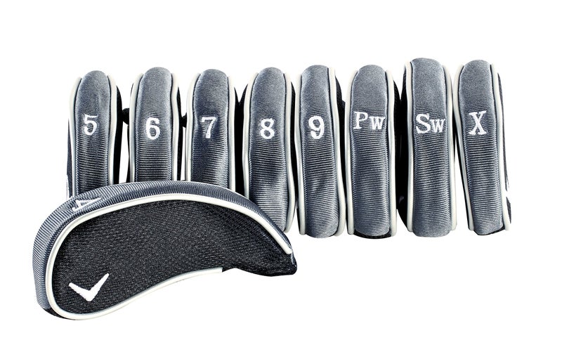 Callaway أغطية حديد جولف كالاواي لأندية الجولف، حجم قياسي، 9 عبوة، رمادي - Image 2