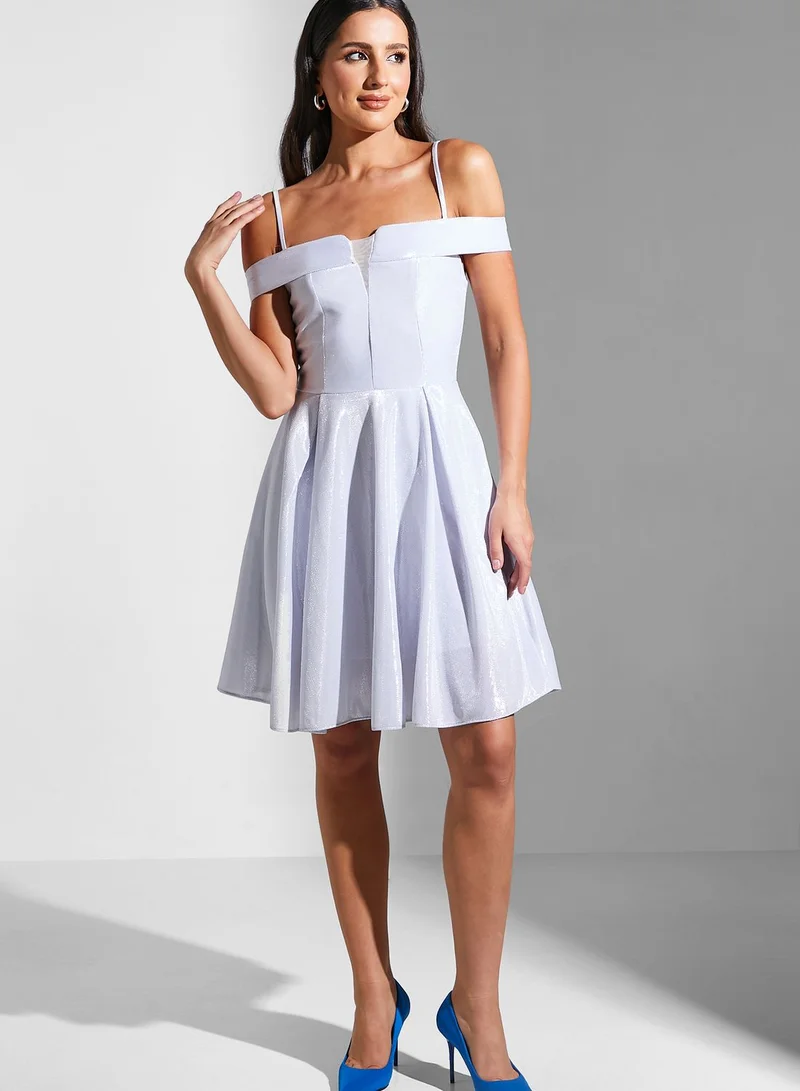 FYOR Cold Shoulder Tiered Dress