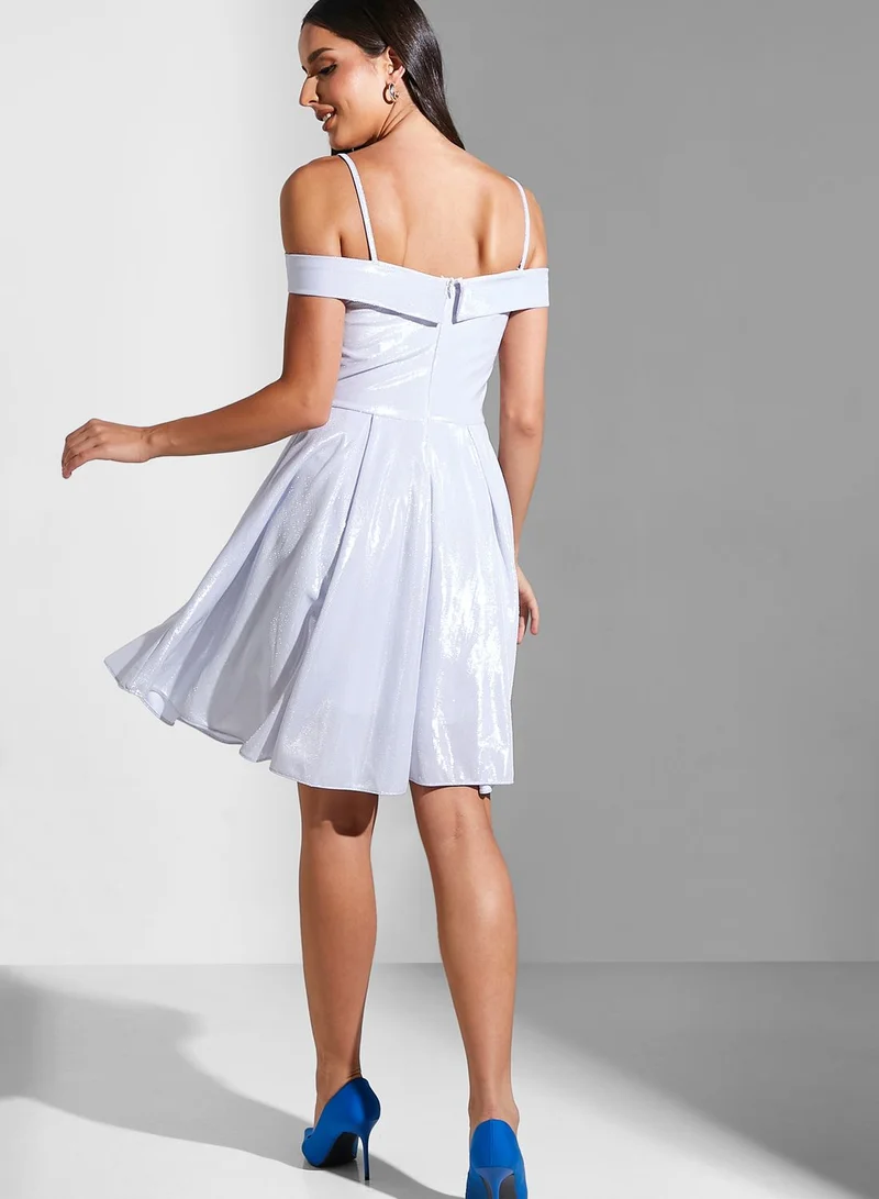 FYOR Cold Shoulder Tiered Dress