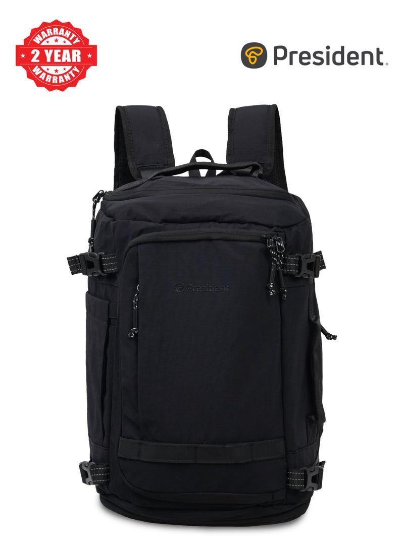 PRESIDENT Premium Gym Bag Waterproof, Fits 17” Inch & Durable Gym Bag for Work,Daily Use (Black) MODEL-BPP9020 - Image 1