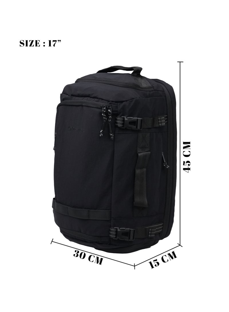 PRESIDENT Premium Gym Bag Waterproof, Fits 17” Inch & Durable Gym Bag for Work,Daily Use (Black) MODEL-BPP9020 - Image 2