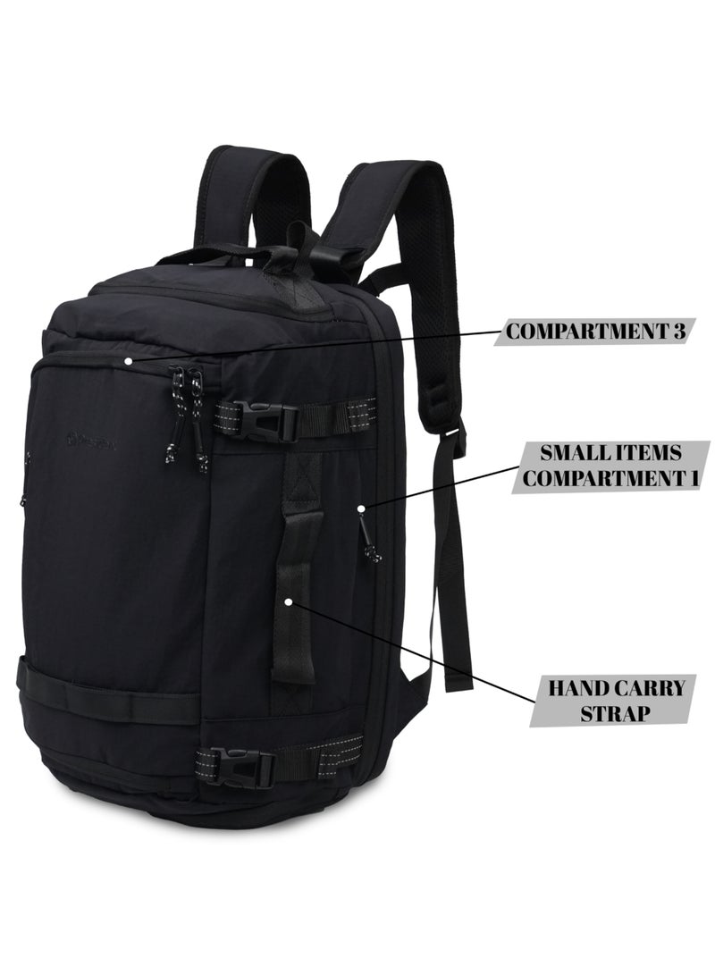 PRESIDENT Premium Gym Bag Waterproof, Fits 17” Inch & Durable Gym Bag for Work,Daily Use (Black) MODEL-BPP9020 - Image 4