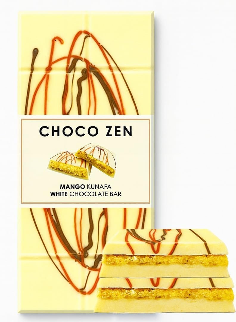 شوكو زين مانجو كنافة لوح شوكولاتة بيضاء 190 جرام - Image 1