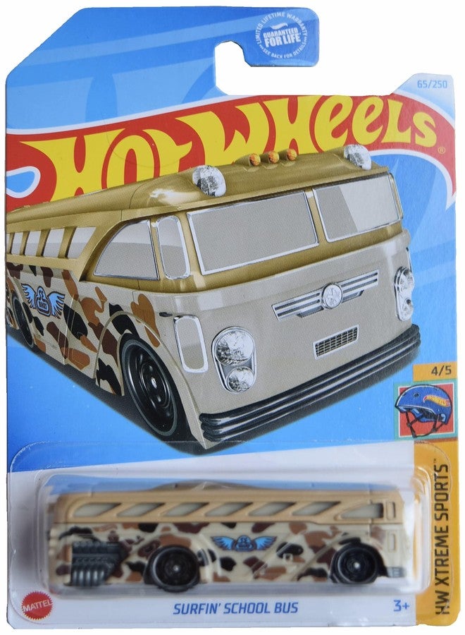 Matchbox Hot Wheels Surfin' School Bus, HW Xtreme Sports 4/5 [tan] 65/250 - Image 1