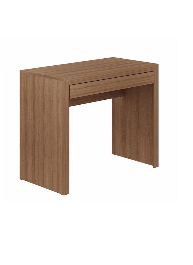 DANUBE HOME Franco Study Desk With 1 Drawer Computer Table Office Desk Workstation Modern Pc Laptop Gaming Table Wooden Study Table For Home Office L 90x46.5x74.5 Cm Brown  - Image 4