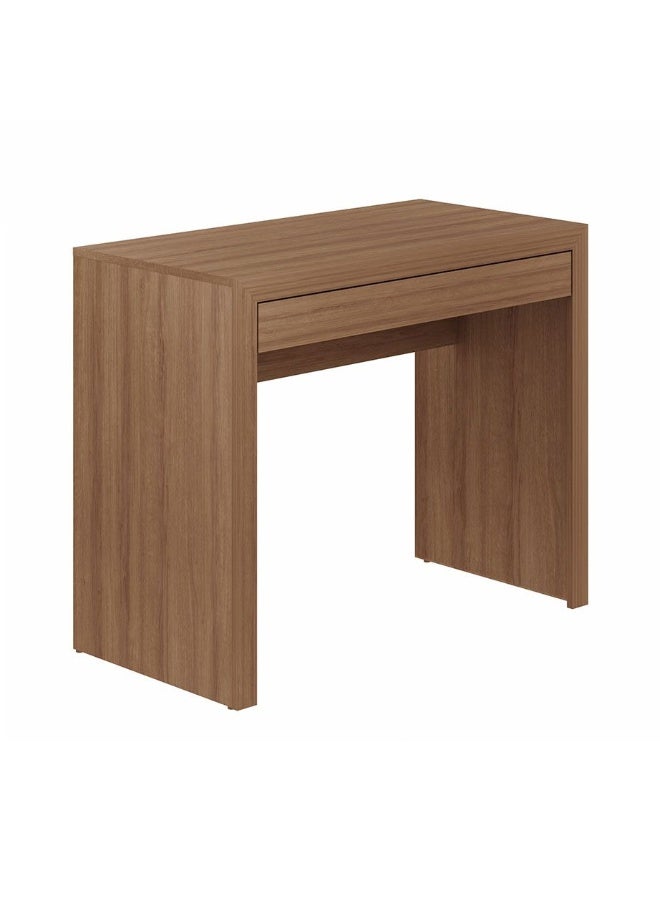 DANUBE HOME Franco Study Desk With 1 Drawer Computer Table Office Desk Workstation Modern Pc Laptop Gaming Table Wooden Study Table For Home Office L 90x46.5x74.5 Cm Brown - Image 4