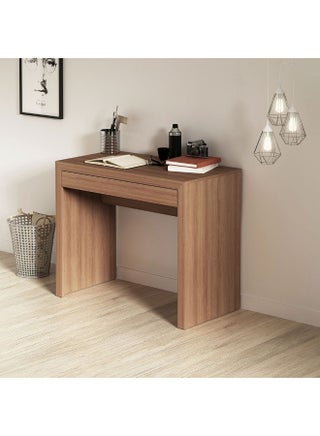 Franco Study Desk With 1 Drawer Computer Table Office Desk Workstation Modern Pc Laptop Gaming Table Wooden Study Table For Home Office L 90x46.5x74.5 Cm Brown