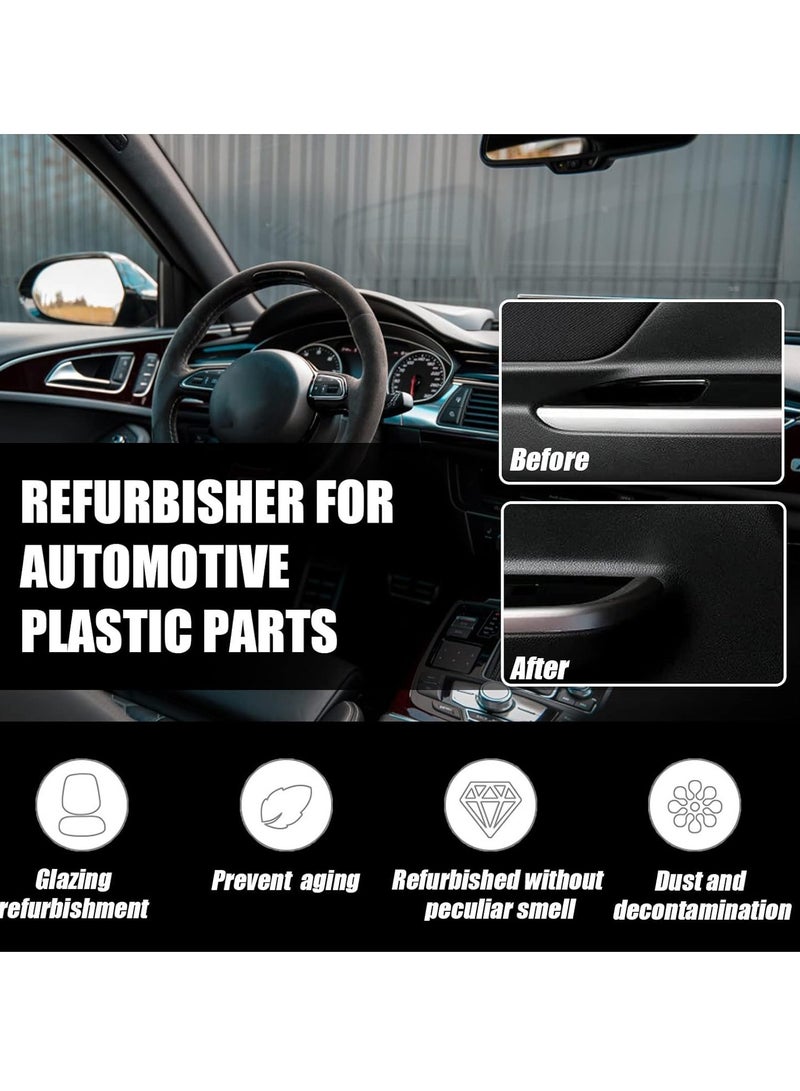 RAYHONG Car Plastic Parts Refurbish Agent, Quick Car Plastic Restorer Cream, Plastic Revitalizing Coating Agent,  Automotive Plastic Retreading Agent For Car Interior Cleaning, (RAYHONG Set B 30ml)  - Image 4