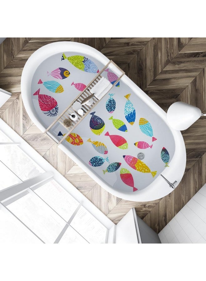 MEFOSS Under The Sea Wall Decals Peel and Stick Vinyl Ocean Fish Wall Stickers for Kids Bedroom Playroom Decals Wall Art Sticker Decor for Nursery Classroom Bathroom Colorful Fish - Image 5