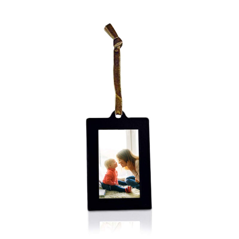 Klikel Hanging Picture Frame Ornaments - Set of 8 2x3 Black Hanging Photo Frame - Image 2