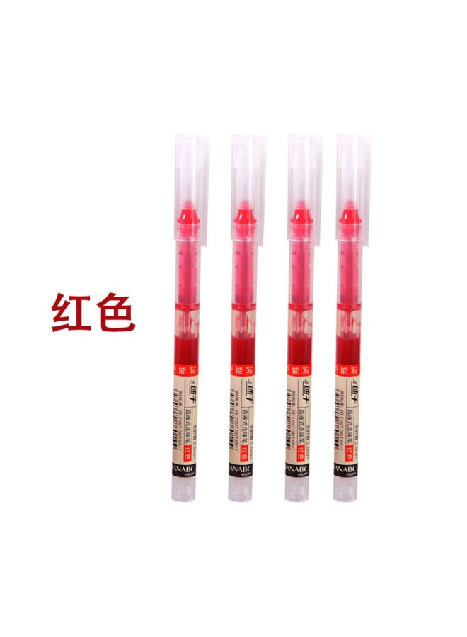 HELPS Straight Liquid Roller Ball Pen Creative Stationery Student Notebook Gel Pen Quick-drying 0.5mm Black Needle Tube Water Pen Customization - Image 1