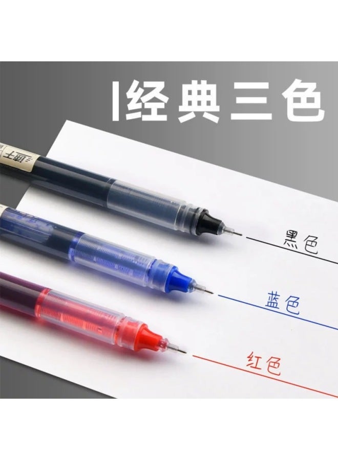 HELPS Straight Liquid Roller Ball Pen Creative Stationery Student Notebook Gel Pen Quick-drying 0.5mm Black Needle Tube Water Pen Customization - Image 2