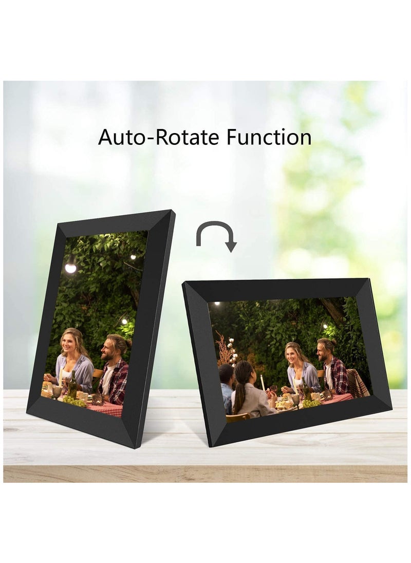 Piccasio - 32GB Smart wifi Digital Photo Frame with 10.1 inch ips Touch Screen and 32GB Storage, Perfect for Displaying Your Favorite Photos and Videos - Image 1