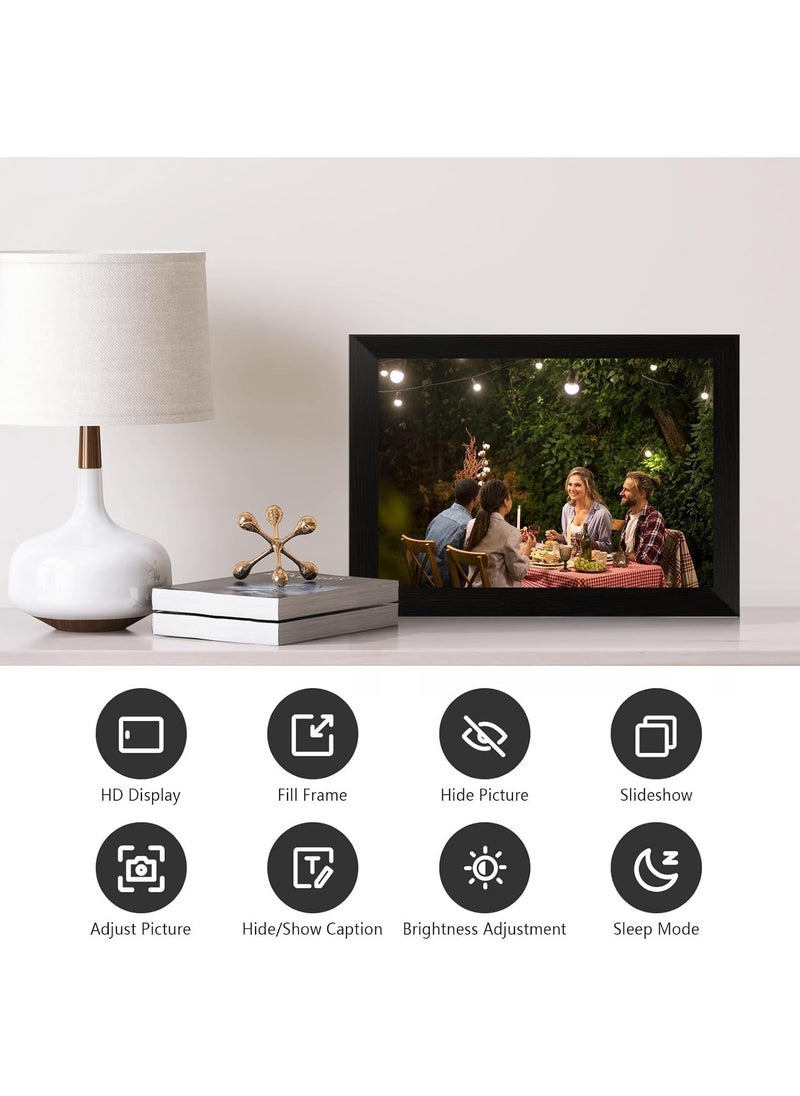 Piccasio - 32GB Smart wifi Digital Photo Frame with 10.1 inch ips Touch Screen and 32GB Storage, Perfect for Displaying Your Favorite Photos and Videos - Image 1