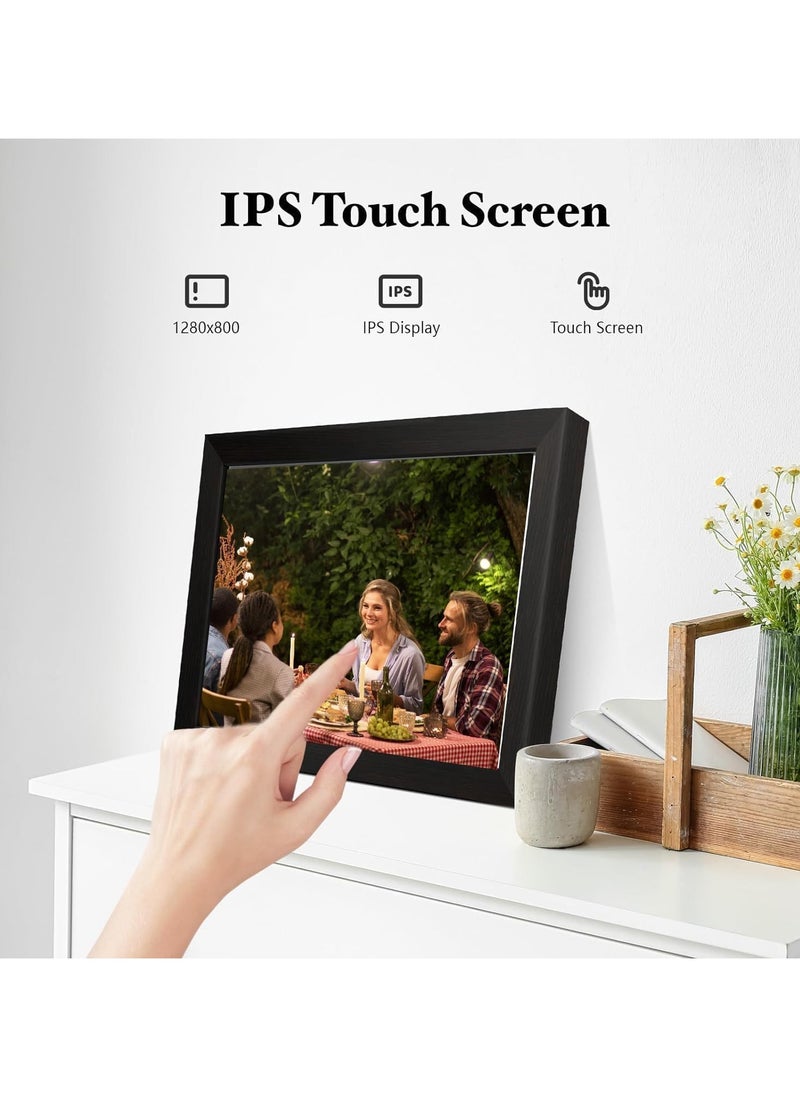 Piccasio - 32GB Smart wifi Digital Photo Frame with 10.1 inch ips Touch Screen and 32GB Storage, Perfect for Displaying Your Favorite Photos and Videos - Image 1