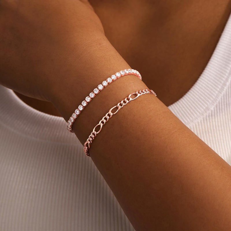 Gokeey Rose Gold Bracelets for Women Bangle Cuff Bracelet Set for Women No Tarnishi Bracelets Jewelry Gifts for Women - Image 5