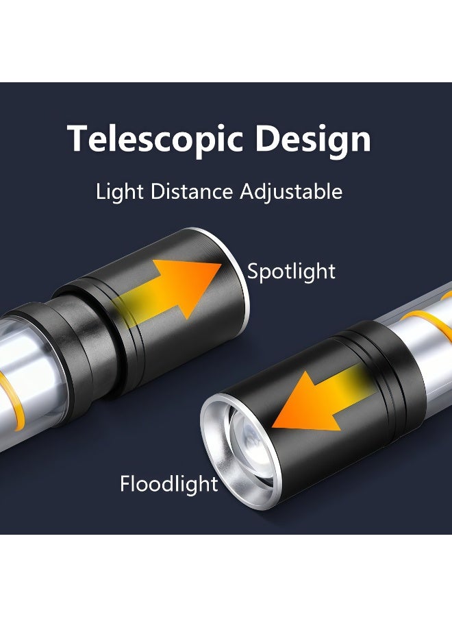 Multi-functional Flashlight,Rechargeable Camping Light,IPX4 Waterproof,Multi-functional Flashlight360° Illuminations for Outdoor Emergencys Lighting,Rechargeable LED Lantern Atmosphere Light Built-in Lithium Battery Small Size 2 Light Sources with 3 Lighting Modes Waterproof Design Long Working Time - Image 4