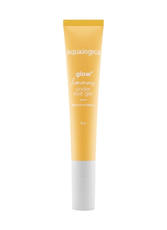 Aqualogica - Aqualogica Glow+ Luminous Under Eye Cream for Men & Women with Papaya & Vitamin C - Under Eye Gel for Dark Circles & Puffy Eyes -20g - Image 1