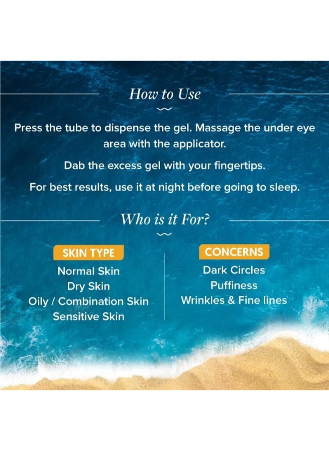 Aqualogica - Aqualogica Glow+ Luminous Under Eye Cream for Men & Women with Papaya & Vitamin C - Under Eye Gel for Dark Circles & Puffy Eyes -20g - Image 1