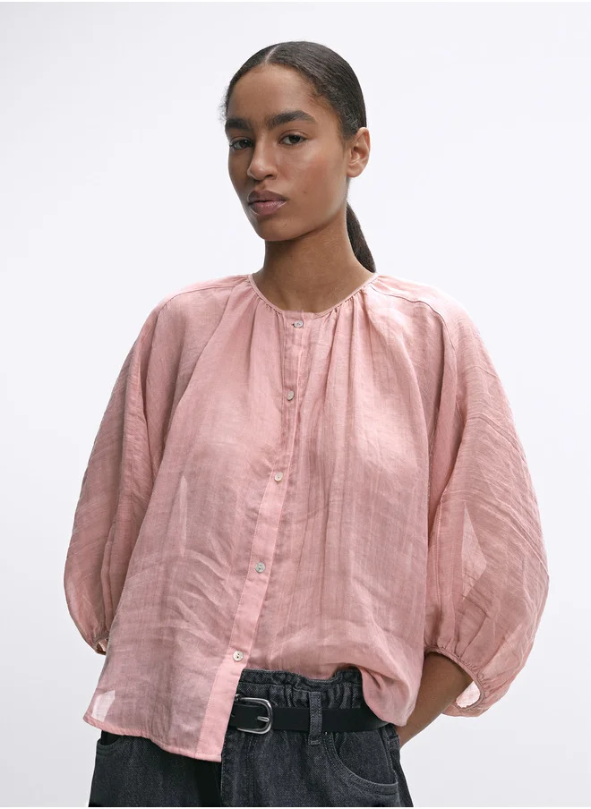 PARFOIS Puff Sleeve Shirt