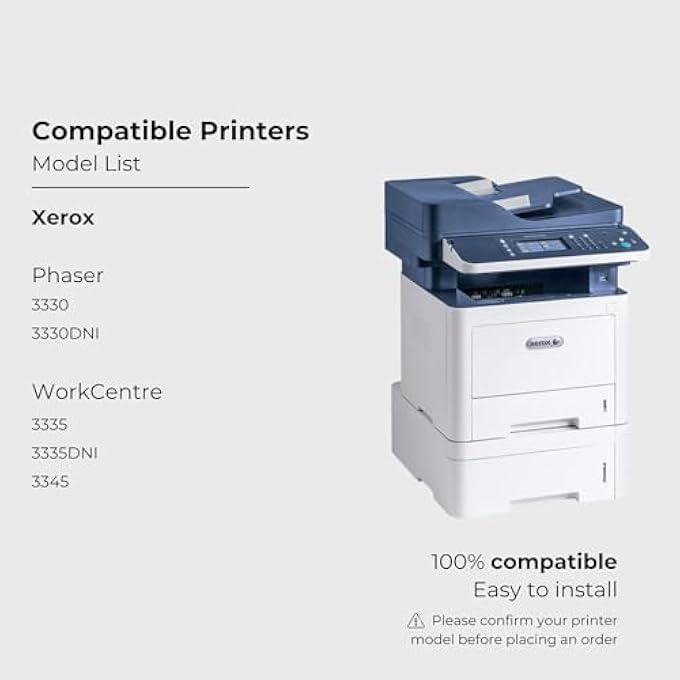 106R03624 COMPATIBLE XEROX WORKCENTRE 3335 3345 PHASER 3330 TONER - 106R03623-15,000 PAGES - Image 2